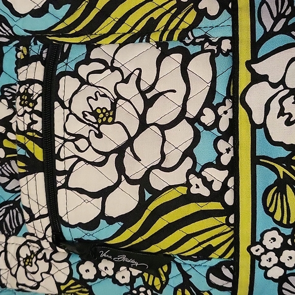 Vera Bradley Purse - good used condition - turquoise, black, white, green - Picture 2 of 10